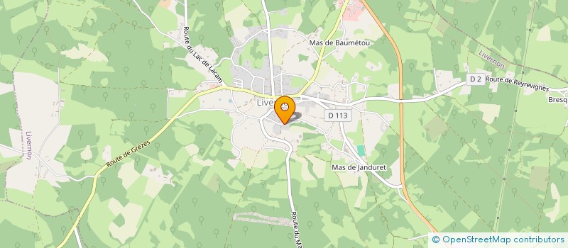 localisation de l'entreprise SCI MAPAC  LIVERNON