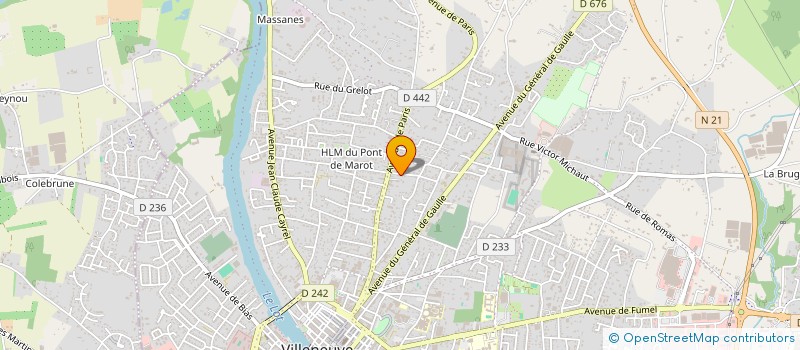 localisation de l'entreprise SCI MAPAGA  VILLENEUVE-SUR-LOT