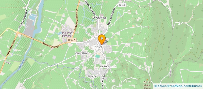 localisation de l'entreprise SCI MAPAROX  SABLET