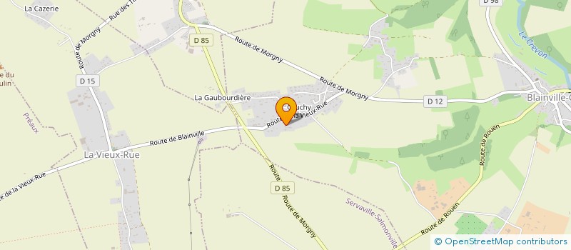 localisation de l'entreprise SCI MAPAUCLE  BLAINVILLE-CREVON