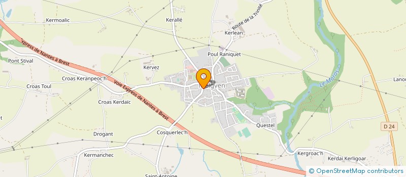 localisation de l'entreprise SCI MAPE  MELGVEN