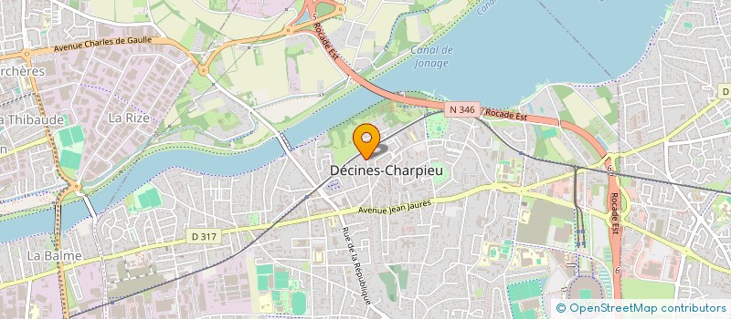 localisation de l'entreprise SCI MAPE  DECINES-CHARPIEU