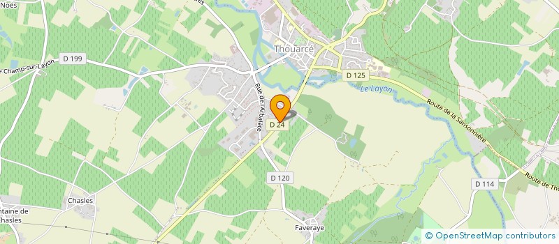 localisation de l'entreprise SCI MAPECH  BELLEVIGNE-EN-LAYON