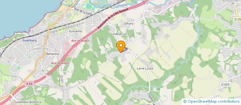 localisation de l'entreprise SCI MAPEI à BIDART