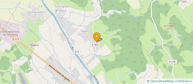 localisation de l'entreprise SCI MAPEVA à GAJAN