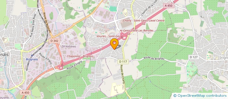 localisation de l'entreprise SCI MAPHAELINE  SAINT-GENIS-LAVAL