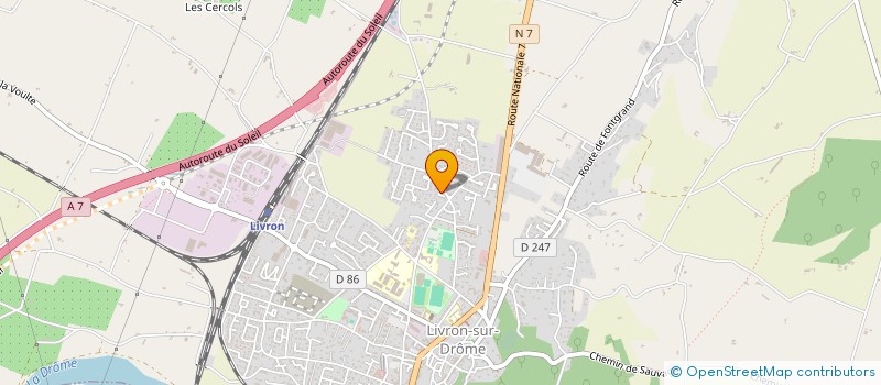 localisation de l'entreprise SCI MAPI  LIVRON SUR DROME