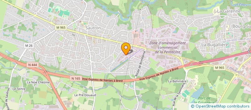 localisation de l'entreprise SCI MAPI  SAUTRON