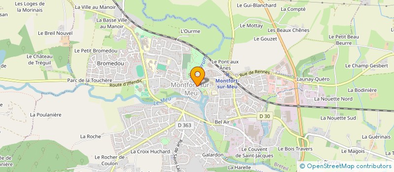 localisation de l'entreprise SCI MAPI  MONTFORT-SUR-MEU