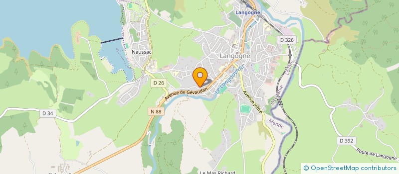 localisation de l'entreprise SCI MAPI 48  LANGOGNE