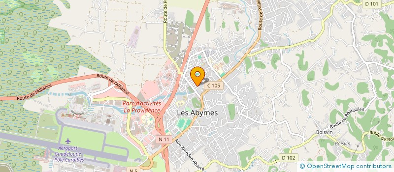 localisation de l'entreprise SCI MAPI 7 à LES ABYMES