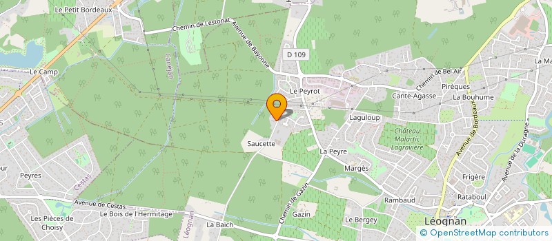 localisation de l'entreprise SCI MAPI  LEOGNAN