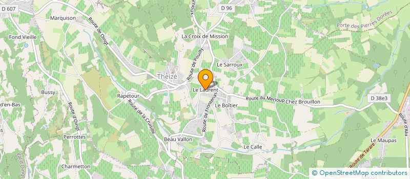 localisation de l'entreprise SCI MAPIBEN  THEIZE