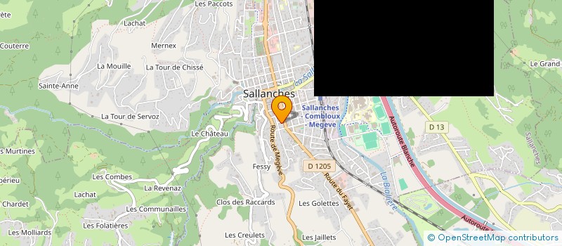 localisation de l'entreprise SCI MAPICEAD à SALLANCHES