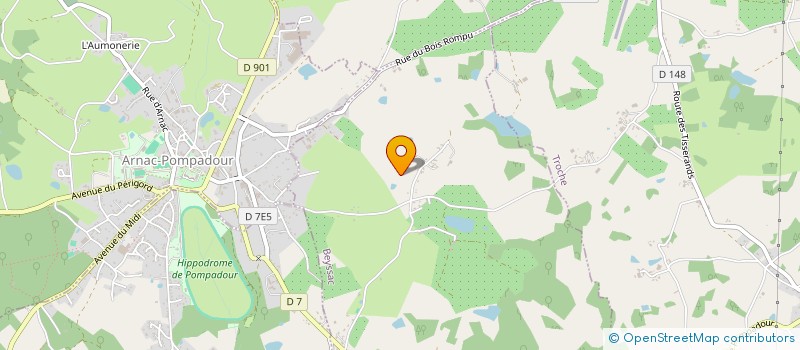 localisation de l'entreprise SCI MAPIMARJA  BEYSSAC