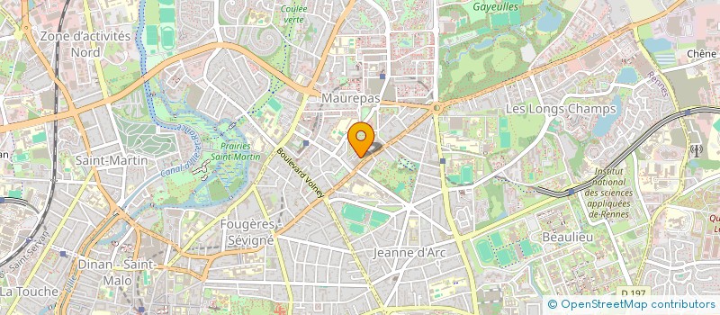 localisation de l'entreprise SCI MAPITRANS  RENNES