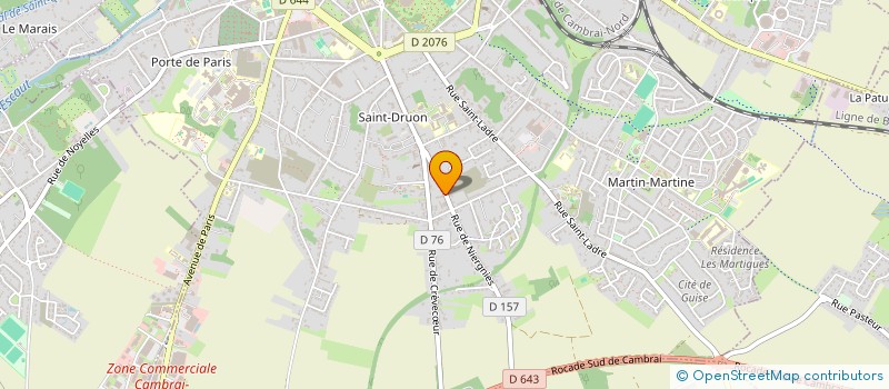 localisation de l'entreprise SCI MAPLU à CAMBRAI