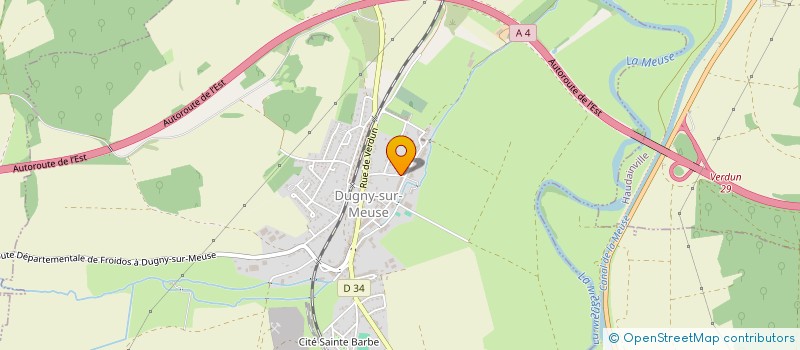 localisation de l'entreprise SCI MAPS  DUGNY-SUR-MEUSE