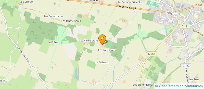 localisation de l'entreprise SCI MAPSI  NOYANT-VILLAGES