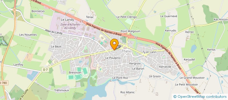 localisation de l'entreprise SCI MAQ5  SURZUR