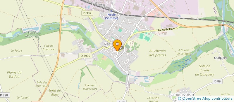 localisation de l'entreprise SCI MAQUEROY  NESLE