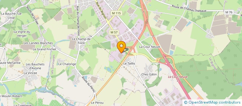 localisation de l'entreprise SCI MAR'SUD  LES SORINIERES