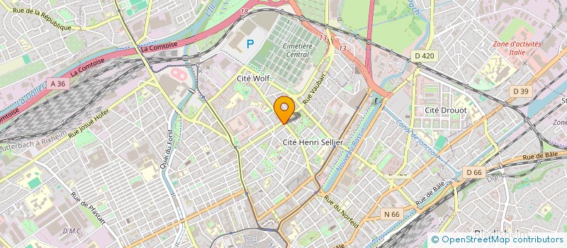 localisation de l'entreprise SCI MARA  MULHOUSE