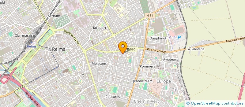 localisation de l'entreprise SCI MARA  REIMS