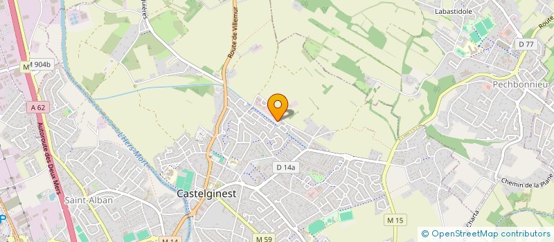 localisation de l'entreprise SCI MARA  CASTELGINEST