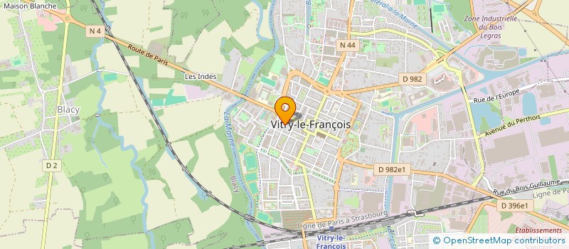 localisation de l'entreprise SCI MARABAIS IMMO à VITRY-LE-FRANCOIS