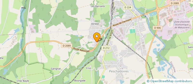 localisation de l'entreprise SCI MARACANA  AUBIERE