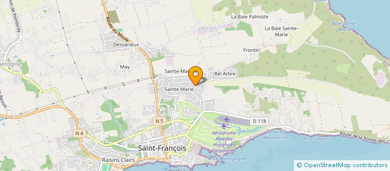 localisation de l'entreprise SCI MARACUDJA à SAINT-FRANCOIS