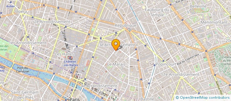 localisation de l'entreprise SCI MARAIS 84 ARCHIVES  PARIS