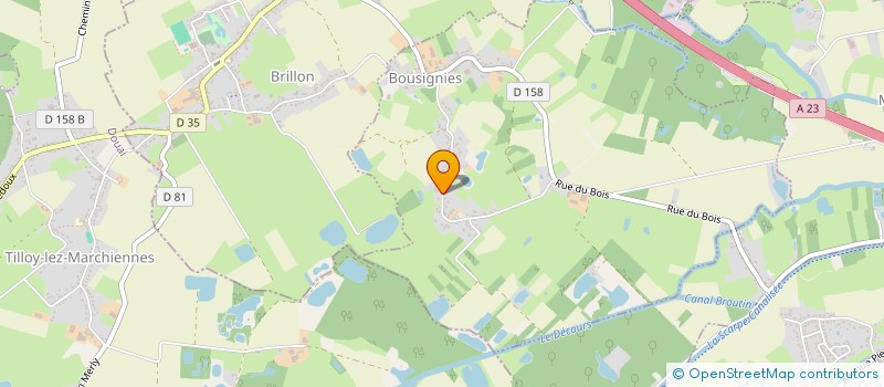 localisation de l'entreprise SCI MARAIS DU GBE à BOUSIGNIES