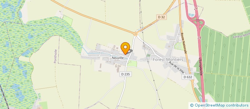 localisation de l'entreprise SCI MARAIS DU NORD  FOREST-MONTIERS