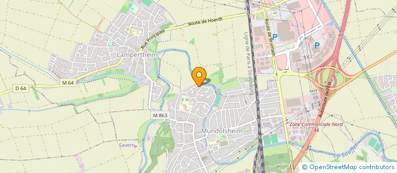 localisation de l'entreprise SCI MARAL  MUNDOLSHEIM