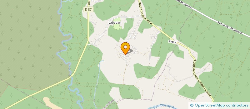 localisation de l'entreprise SCI MARALINI  SAINTE-EULALIE-EN-BORN