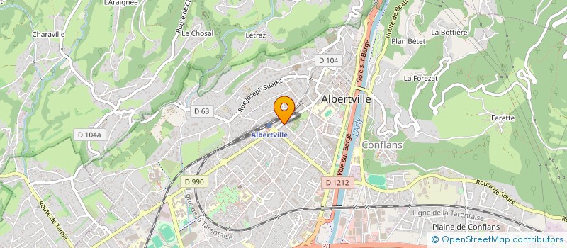 localisation de l'entreprise SCI MARANJEAN I  ALBERTVILLE