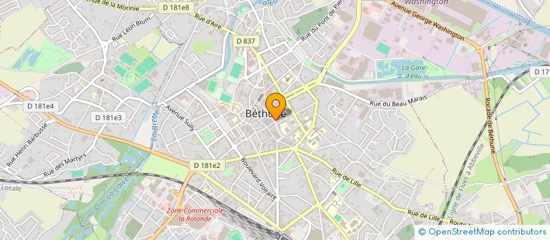 localisation de l'entreprise SCI MARATHON  BETHUNE