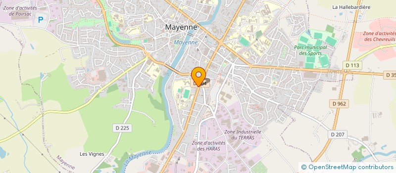 localisation de l'entreprise SCI MARATHON  MAYENNE