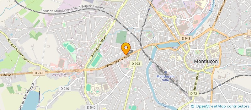 localisation de l'entreprise SCI MARAUD à MONTLUCON