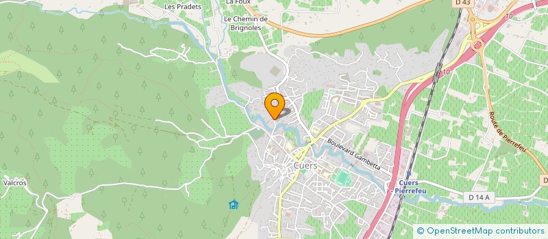 localisation de l'entreprise SCI MARAVAL  CUERS