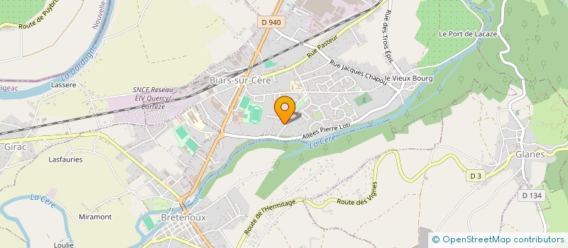 localisation de l'entreprise SCI MARAVAL & CO  BIARS-SUR-CERE