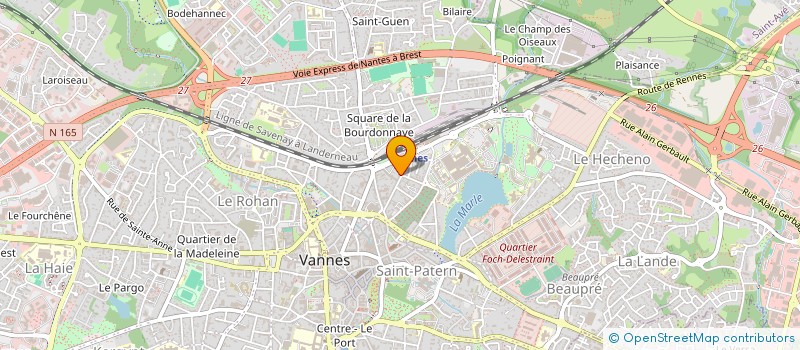 localisation de l'entreprise SCI MARAVICHY 2002 à VANNES