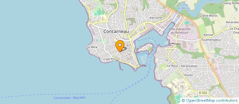 localisation de l'entreprise SCI MARAVIO 99  CONCARNEAU