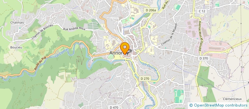 localisation de l'entreprise SCI MARAYJAL à ANNONAY