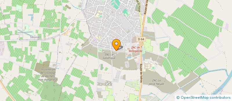 localisation de l'entreprise SCI MARBAT  SERIGNAN