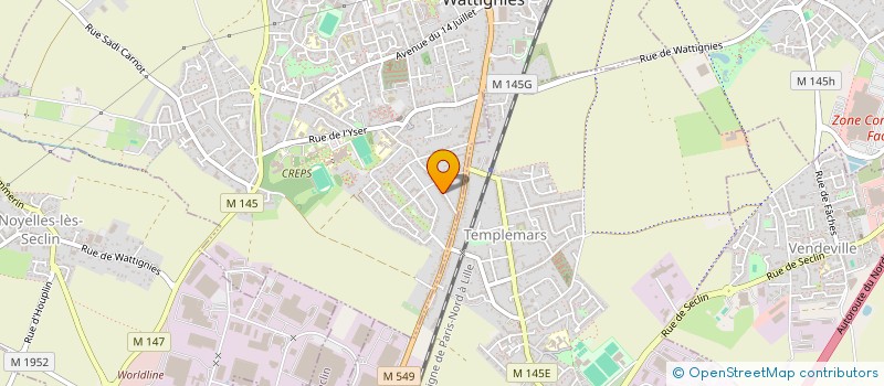 localisation de l'entreprise SCI MARBAX  WATTIGNIES