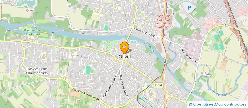 localisation de l'entreprise SCI MARBEL à OLIVET