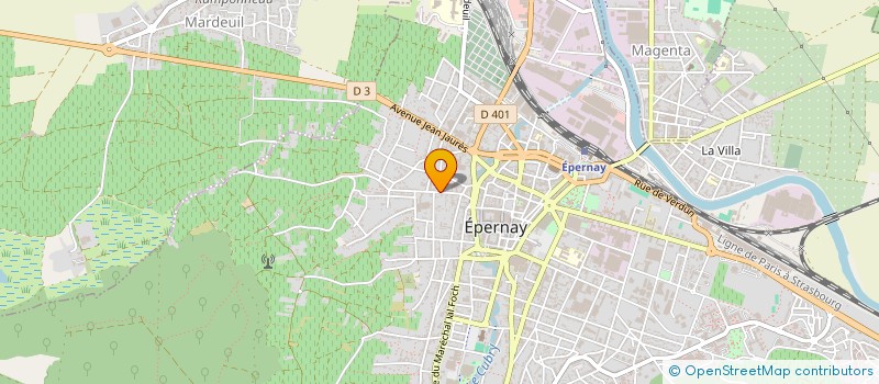 localisation de l'entreprise SCI MARBEL à EPERNAY
